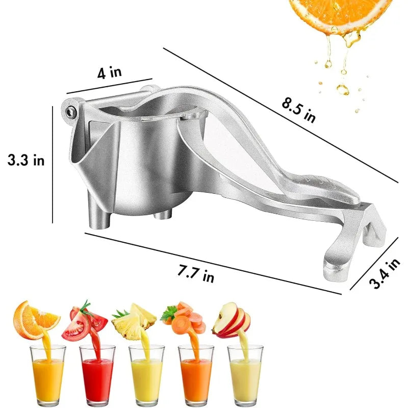 Manual Juicer, Detachable Heavy Duty Citrus Squeezer Extractor Tool, Premium Quality Metal Alloy Squeezer