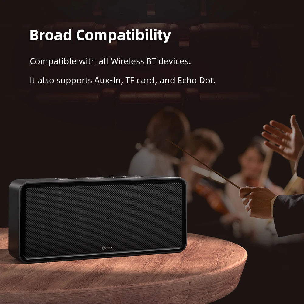 DOSS Home Bluetooth Speaker Powerful 32W Stereo Sound