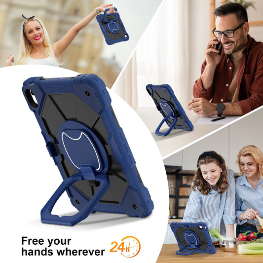 Rugged Armor Kids Case For iPad 10th Air 5 4 10.9 Air 11 2025 13 2024 10.2 8th 9th 9.7 Generation Tablet Stand Shockproof Cover