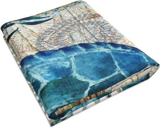 Sea Turtle Hand Towels Set of 2, Ultra Soft and Absorbent for Bathroom or Kitchen