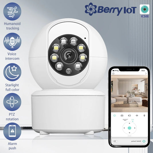 1080P wireless WIFI security camera home CCTV baby monitor full-color night vision automatic tracking two-way audio