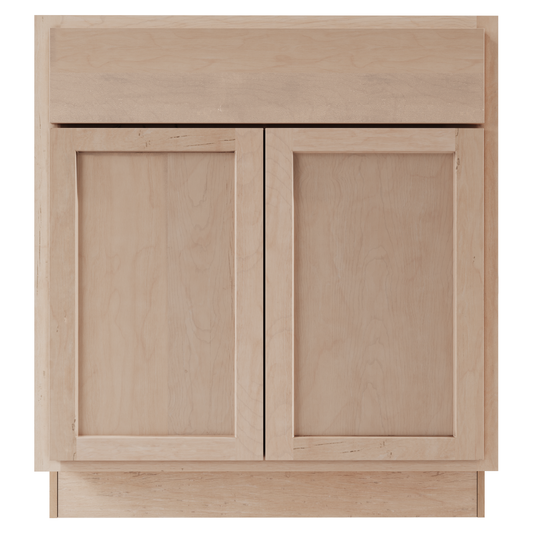 Maple Unfinished 24" Bathroom Vanity Sink Base Cabinet
