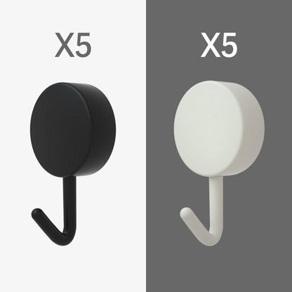 10PCS Self Adhesive Wall Hook Strong Without Drilling Coat Bag Bathroom Door Kitchen Towel Hanger Hooks Home Storage Accessories Decorative Hooks Entrance Organizers with Self-Adhesive Hooks for Hanging Keys Towels