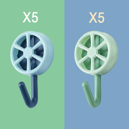 10PCS Self Adhesive Wall Hook Strong Without Drilling Coat Bag Bathroom Door Kitchen Towel Hanger Hooks Home Storage Accessories Decorative Hooks Entrance Organizers with Self-Adhesive Hooks for Hanging Keys Towels