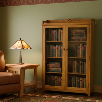 Mission Bookcase / Curio Cabinet - Michael's Cherry (MC1)