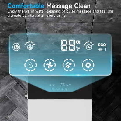 Smart Toilet with Tankless Bidet Wash, Auto Open Lid, Auto Dual Flush, Heat Seat, Warm Wash/Dryer