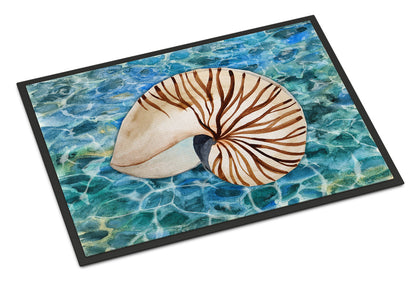 Sea Shell and Water Doormat - 24x36 Decorative Floor Mat – Indoor/Outdoor Rug with Artistic Flair BB5368JMAT
