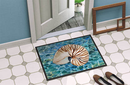Sea Shell and Water Doormat - 24x36 Decorative Floor Mat – Indoor/Outdoor Rug with Artistic Flair BB5368JMAT