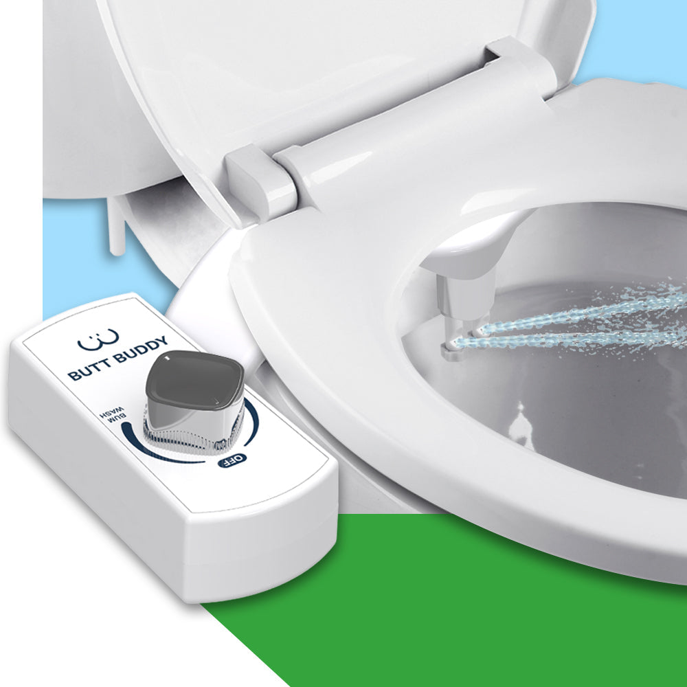 BUTT BUDDY Duo - Rear & Front Water Sprayer Bidet Toilet Attachment