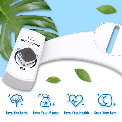 BUTT BUDDY - Bidet Toilet Attachment & Fresh Water Sprayer