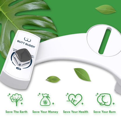BUTT BUDDY Duo - Rear & Front Water Sprayer Bidet Toilet Attachment