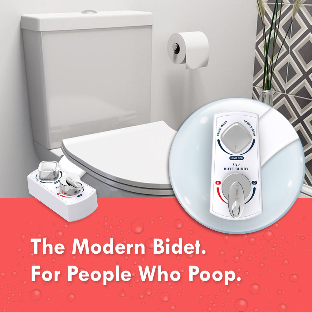 BUTT BUDDY Spa - Cool & Warm Water Sprayer Bidet Toilet Attachment