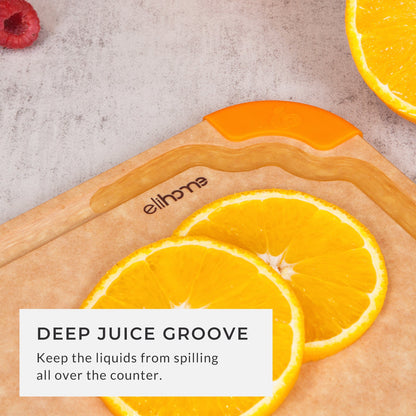 Premium Series 4 Pieces Cutting Board Set - Non Slip & Color Code (S+M+L+XL)