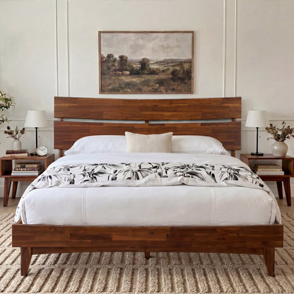 Aurora Solid Wood Bed Frame