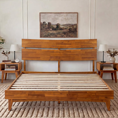 Aurora Solid Wood Bed Frame