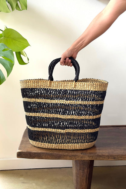 Breezy Tote - Natural & Black