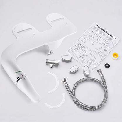 SAMODRA Toilet Bidet Ultra-Slim Bidet Toilet Seat Attachment With Brass Inlet Adjustable Water Pressure
