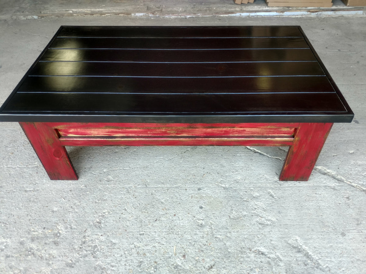Modern Wooden Sliding Top Coffee Table