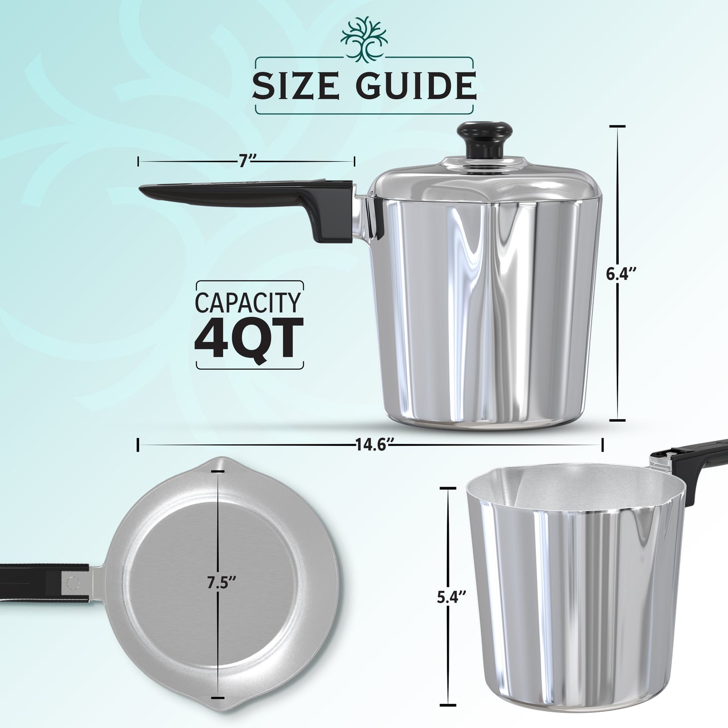 4 Quart Sauce Pan with Lid