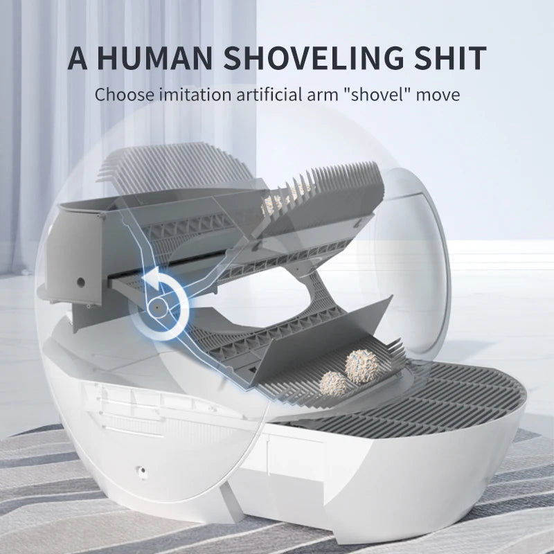 Automatic Cat Litter Box Large WIFI Controlled Cleaning Intelligent Luxury Cat Litter Pan