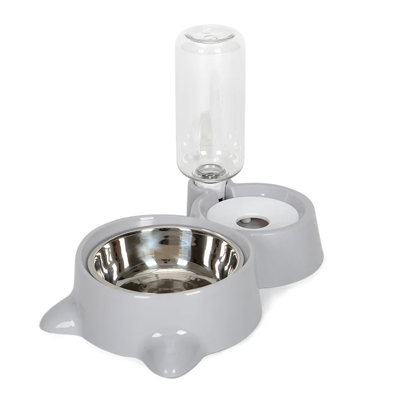 Cat Automatic Water Dispenser Plastic Water Bottle Cat And Dog Bowl Feeding And Drinking Pet Feeding Bowl