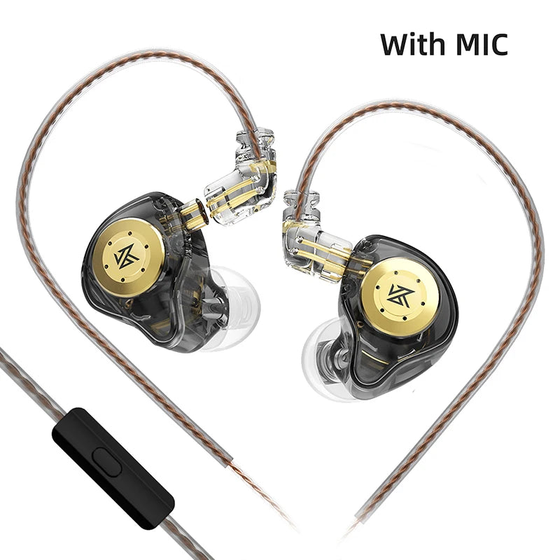 O 10mm Dual Magnetic Circuit Dynamic Drive Earphone HIFI Bass Earbud Sport Noise Cancelling Headset