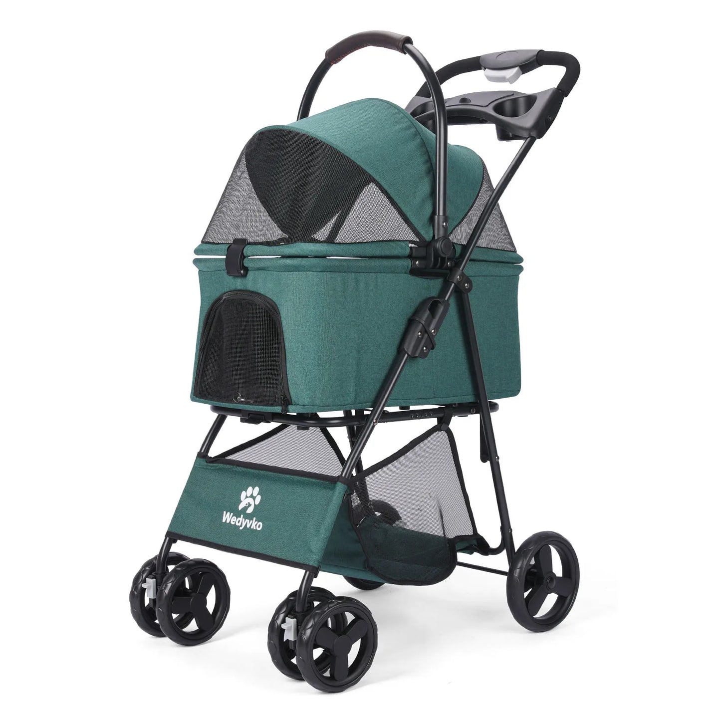 3 in 1 Pet Stroller with Removable Carrier, Folding Stroller for Small/Medium Dogs and Cats, Waterproof