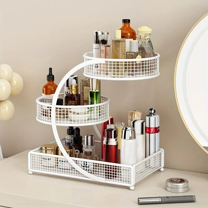 1PC Makeup Storage Rack Cosmetic, Organizing Box Multi-layer Skincare Lightweight No-Installation