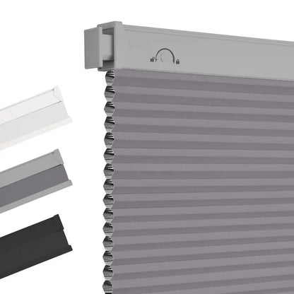 No Drill Blinds for Windows Blackout Cordless Cellular Shades Honeycomb Blinds Pull Down, Free Stop Easy Install