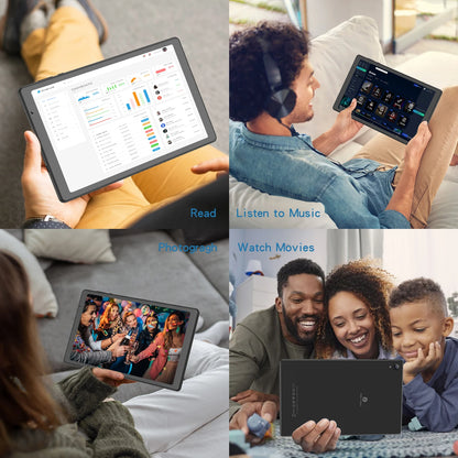 PRITOM Tablet 10-inch Android 12 32GB ROM 512GB Expand Tablets, 2GB RAM Wi-Fi 6 Tablet PC with 1.6GHz Quad Core CPU
