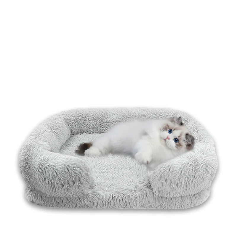 Thickened orthopedic dog bed for large dogs, easy to remove and wash plush cover