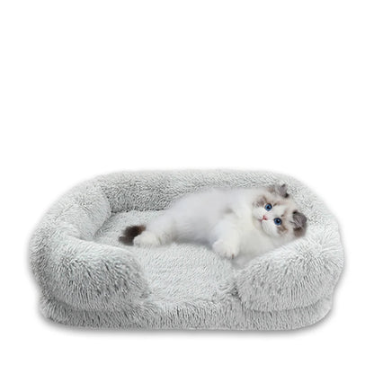 Thickened orthopedic dog bed for large dogs, easy to remove and wash plush cover