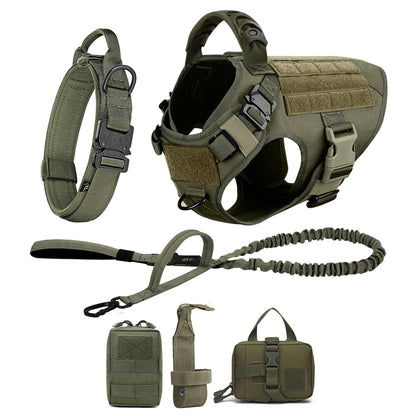 Large Dog Harness And Leash Set Pet Training Walking Vest Dog Harness And Collar For Medium Large Dogs