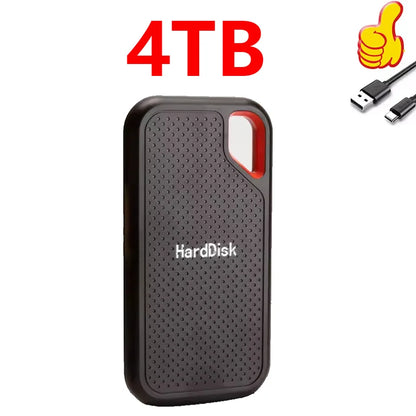 SSD 128TB High Speed External Hard Drive 1TB Hard Disk 2TB 4TB USB 3.1 Storage Device for Laptop/PC/Phone