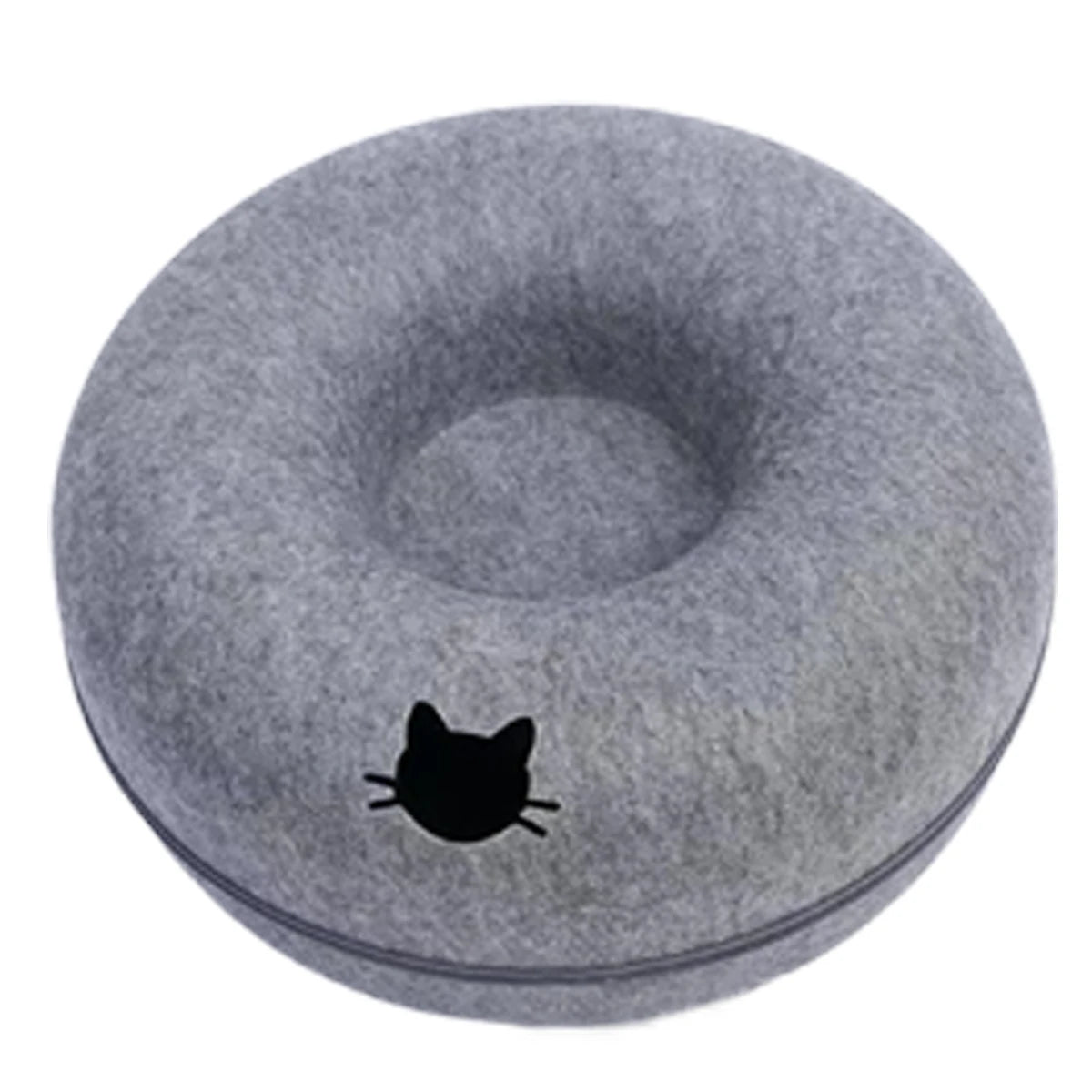 B-Tunnel Donut Cat Bed Interactive Tunnel Pet Felt Indoor Toys Cats House Kitten Training Toy