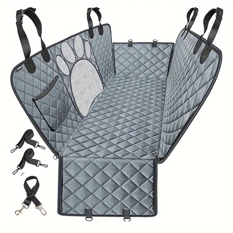 Pet Dog Seat Cover, Hammock Heavy Duty Scratch Resistant Anti Slip Durable Soft Pet Rear Seat Cover for Cars