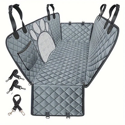 Pet Dog Seat Cover, Hammock Heavy Duty Scratch Resistant Anti Slip Durable Soft Pet Rear Seat Cover for Cars