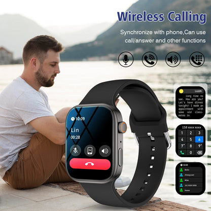 Smart Watch Bluetooth Call Message Display Fitness Monitoring Bracelet Suitable for Android iPhone
