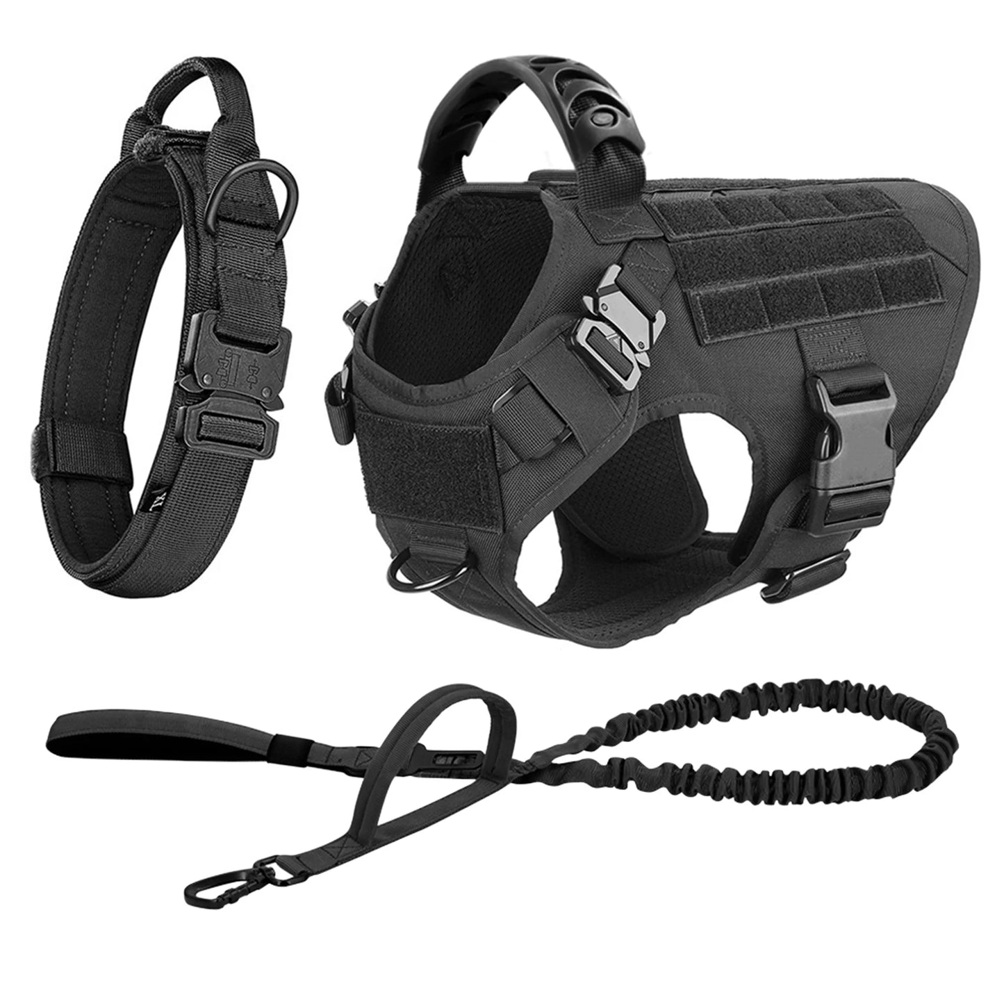 Large Dog Harness And Leash Set Pet Training Walking Vest Dog Harness And Collar For Medium Large Dogs