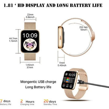 1.85"HD Smart Watch for Women, AI Voice Smart Watch for Android/for iPhone, Sport Watch