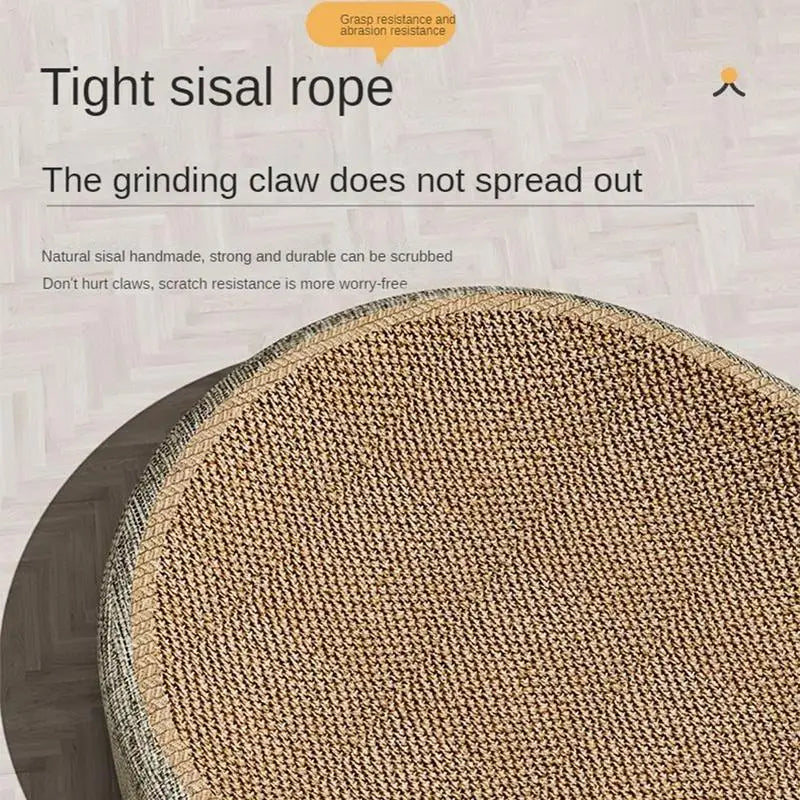 Scratching Board Protect Furniture Grinding Claw Toys Oval Sisal Weaving Wear-resistant Cat