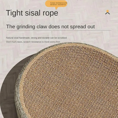 Scratching Board Protect Furniture Grinding Claw Toys Oval Sisal Weaving Wear-resistant Cat