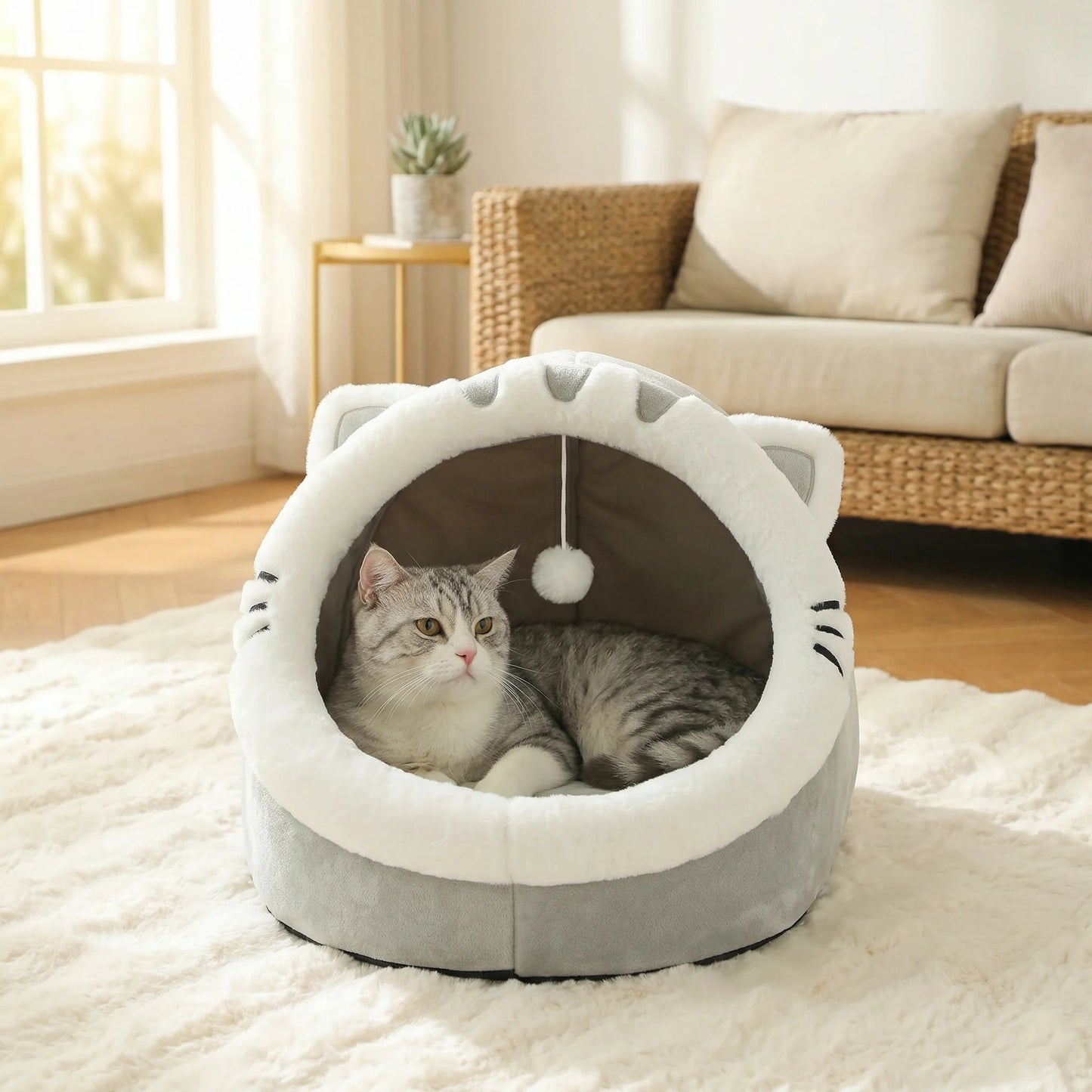 Universal Cat Bed Cat House Soft And Comfortable Pet Bed Puppy Sleeping Bag Pet Supplies