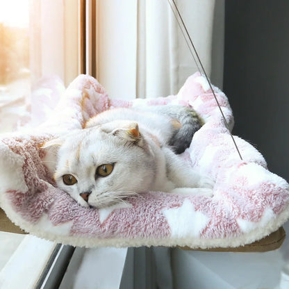 Hammock Aerial Hanging Cat Bed Climbing Frame Sunny Window Seat Nest Bearing 20kg Pet Accessories