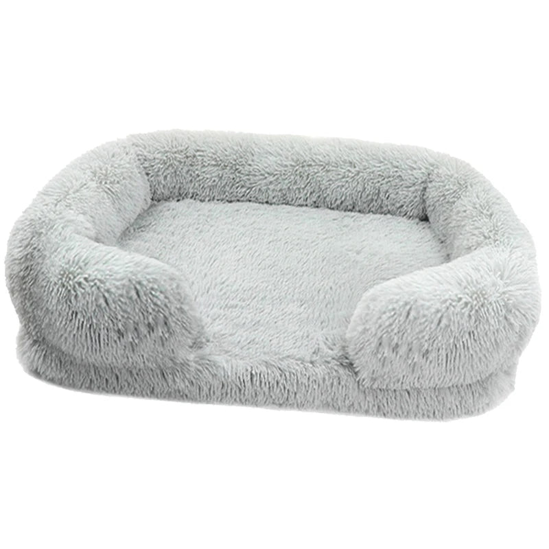 Thickened orthopedic dog bed for large dogs, easy to remove and wash plush cover