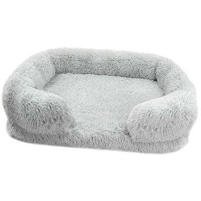Thickened orthopedic dog bed for large dogs, easy to remove and wash plush cover