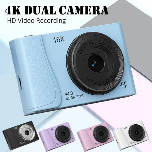 Retro CCD 24 Million Pixels Camcorder 4K Digital Camera 16x Zoom Compact Cameras Auto Focus