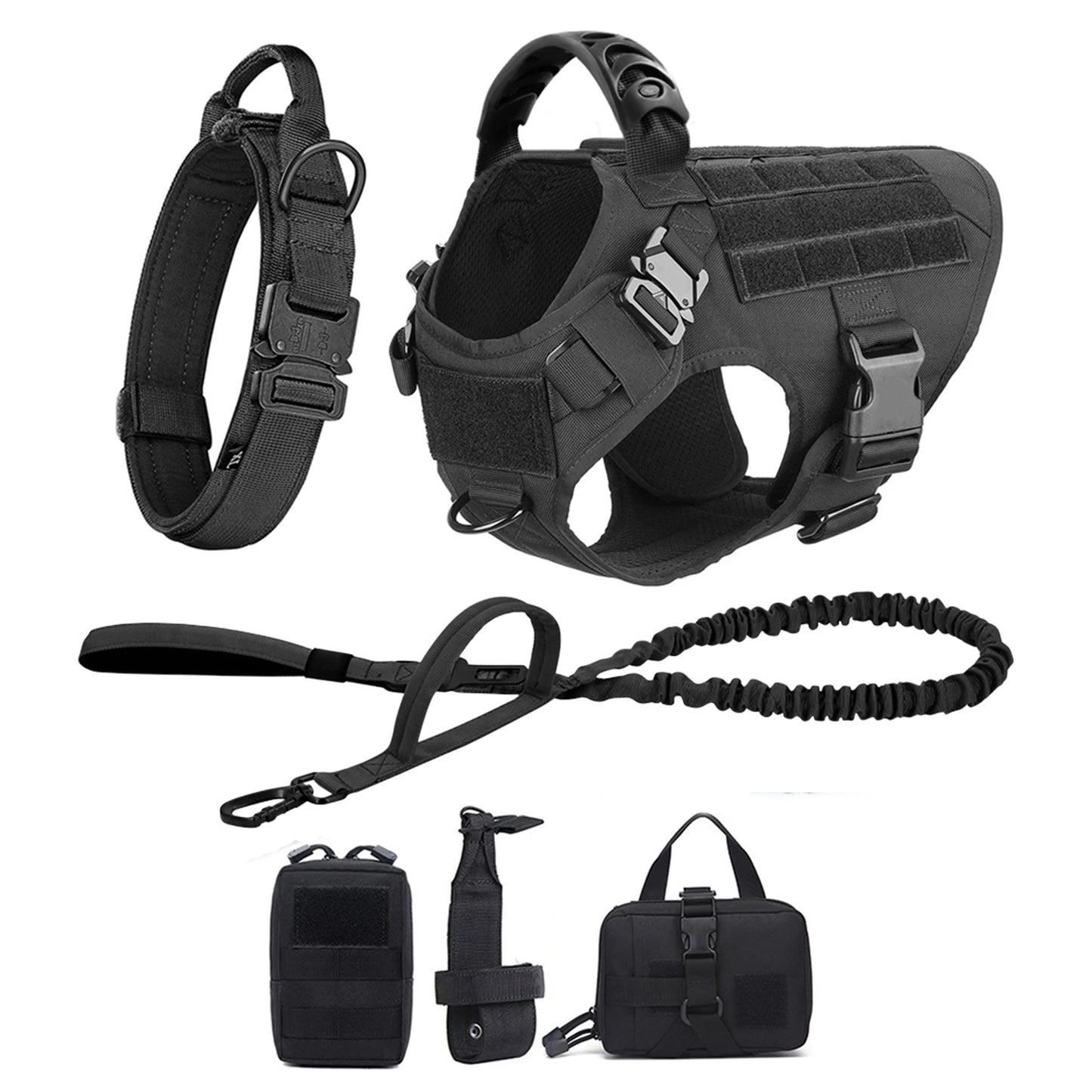 Large Dog Harness And Leash Set Pet Training Walking Vest Dog Harness And Collar For Medium Large Dogs