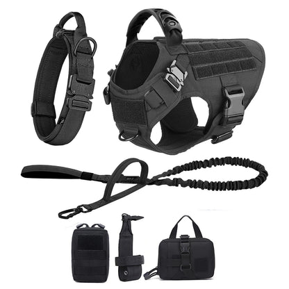 Large Dog Harness And Leash Set Pet Training Walking Vest Dog Harness And Collar For Medium Large Dogs