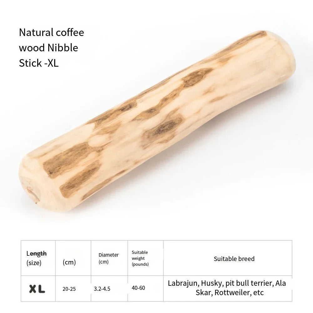 Heavy Duty Canine Coffee Wood Chew Toys, Natural Puppy Chew Sticks, Dog Chew Stick Toys